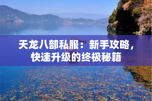 天龙八部私服：新手攻略，快速升级的终极秘籍