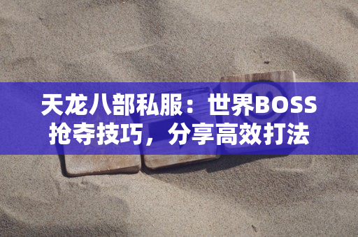 天龙八部私服：世界BOSS抢夺技巧，分享高效打法