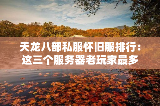 天龙八部私服怀旧服排行：这三个服务器老玩家最多