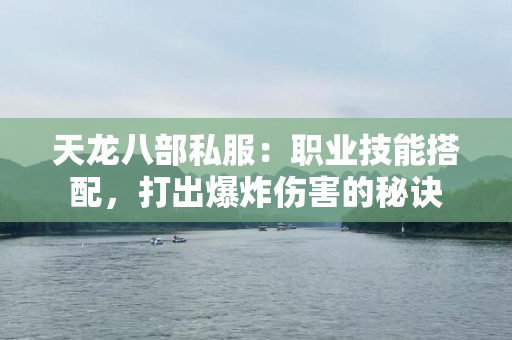天龙八部私服：职业技能搭配，打出爆炸伤害的秘诀