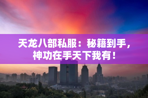 天龙八部私服：秘籍到手，神功在手天下我有！